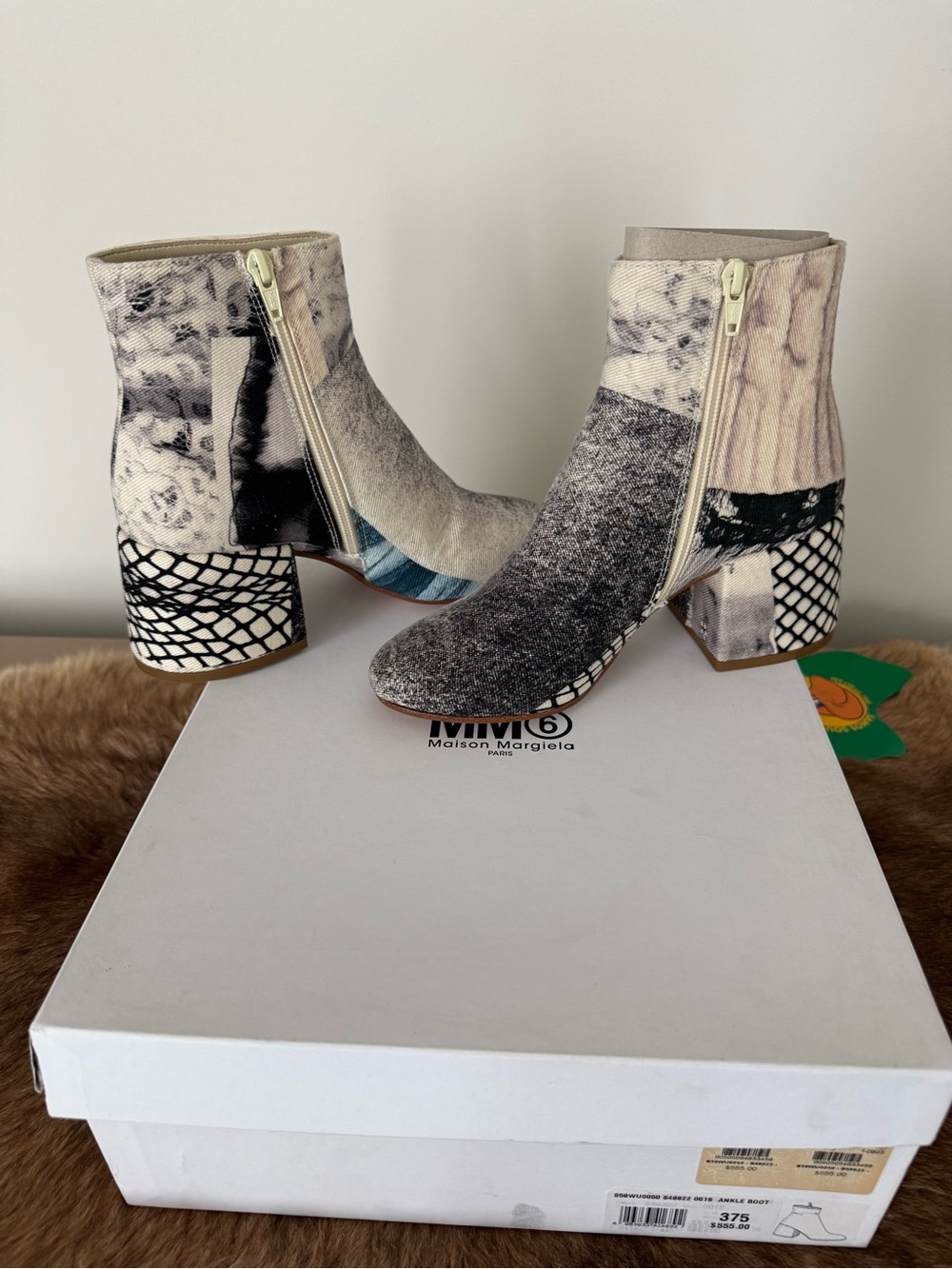 Authentic NWT Maison Martin Margiela Patchwork Ankle Boots in multiple colors